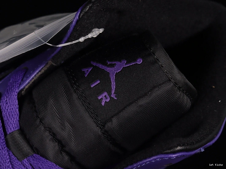 1 (Women's) - Black Jordan Purple BQ6472-051 Mid 0908